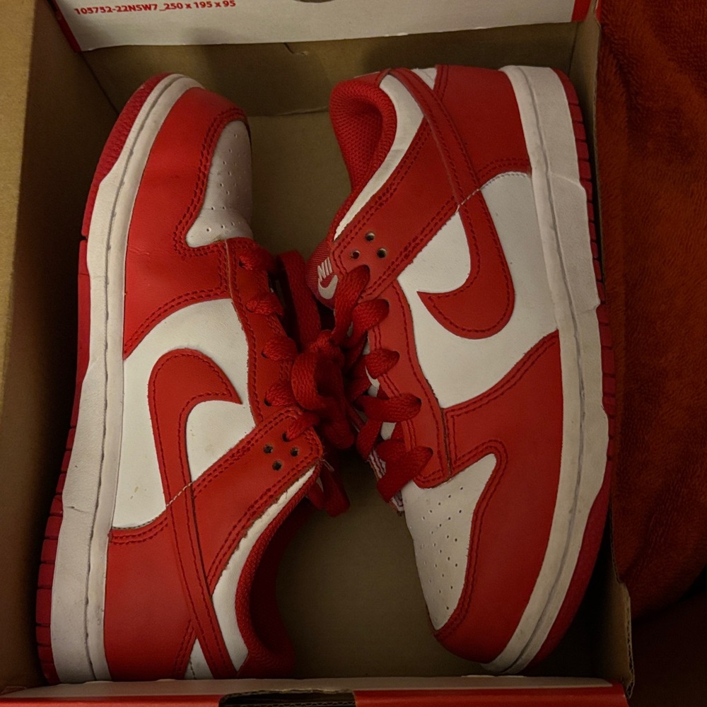 Nike Red and white Dunk